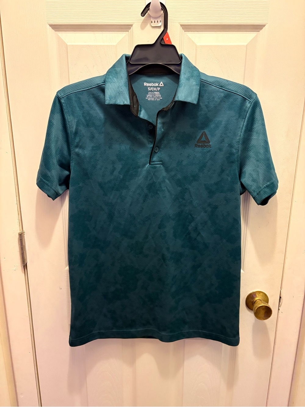 Reebok Men's Teal Green Performance Polo